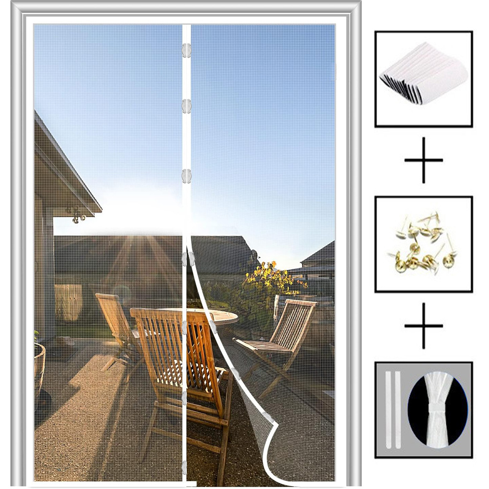 Picture of Magnetic Suction Door Curtain Magnetic Strip Anti-mosquito Door Curtain Magnetic Soft Yarn Door Curtain Anti-mosquito Yarn Door Curtain Anti-mosquito Door Curtain Kitchen Door Curtain