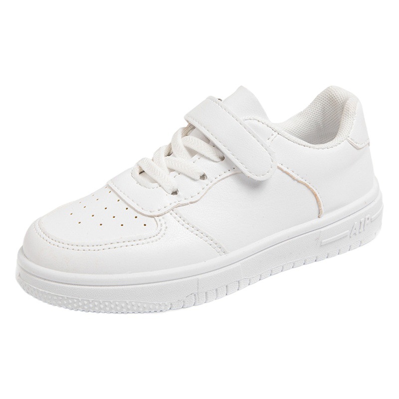 Children's White Shoes Boys' and Kids' Sneakers Spring and Autumn New Ins Student Shoes Breathable Soft Sole Sports Mesh Shoes