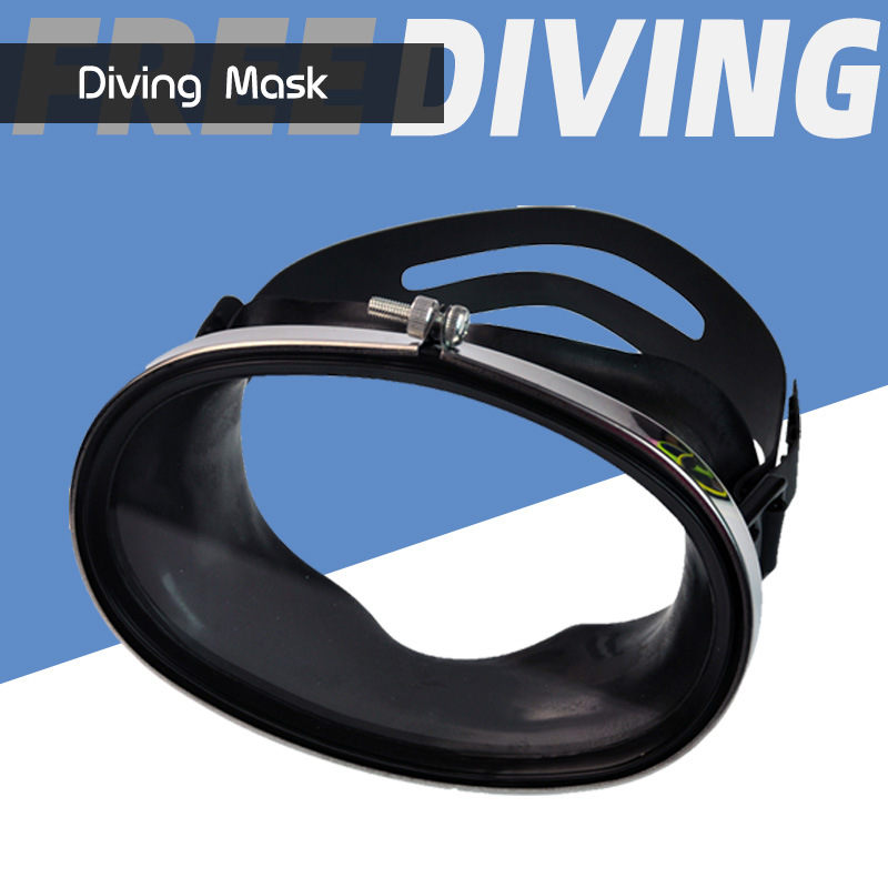 New High-Definition Tempered Glass Stainless Steel Large Frame Diving Equipment Mask Swimming Goggles Snorkeling Sambo Fishermen's Goggles