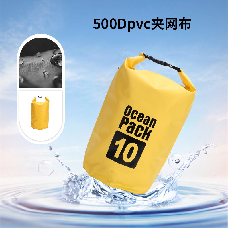 Wanna Cross-Border Outdoor Pvc Waterproof Bag for Diving and Rafting, Single/Double Shoulder Strap, Floating Waterproof Bag for Swimming