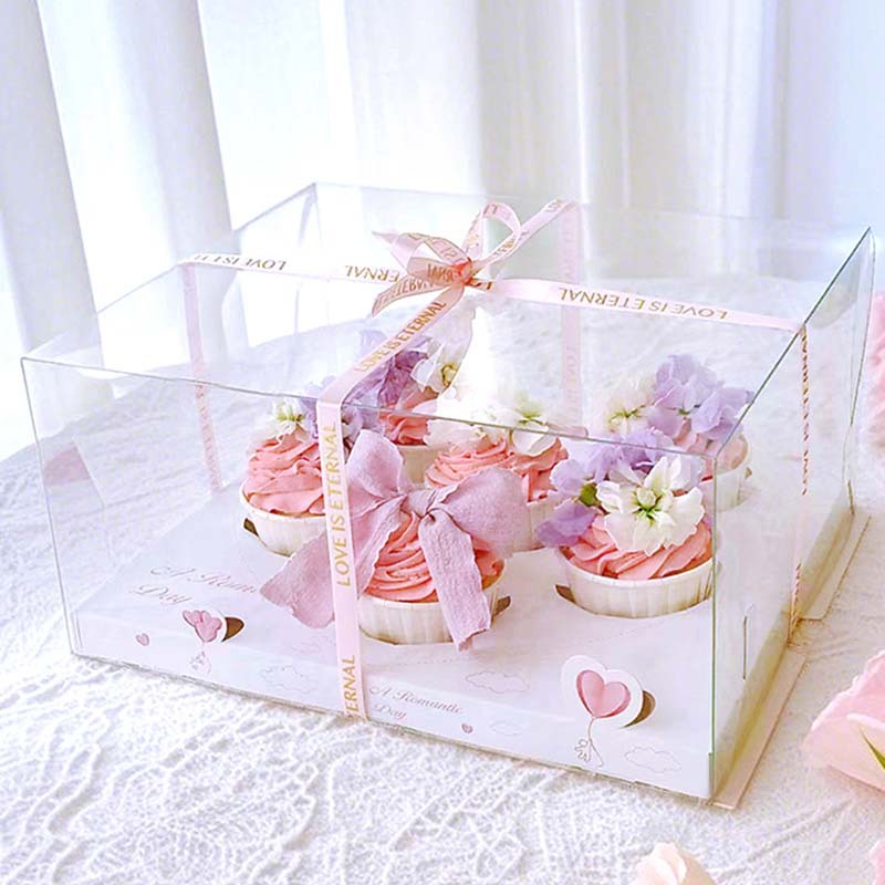 520 Mother's Day 6/12 Cup Heated Thickened Portable Muffin Box 6/12 Cupcake Boxes