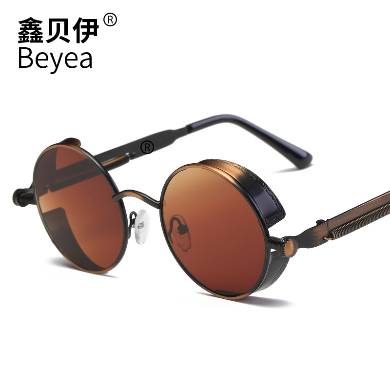 Picture of Steampunk Glasses New Fashion Round Sunglasses European and American Retro Glasses Trendyy Sunglasses for Men and Women