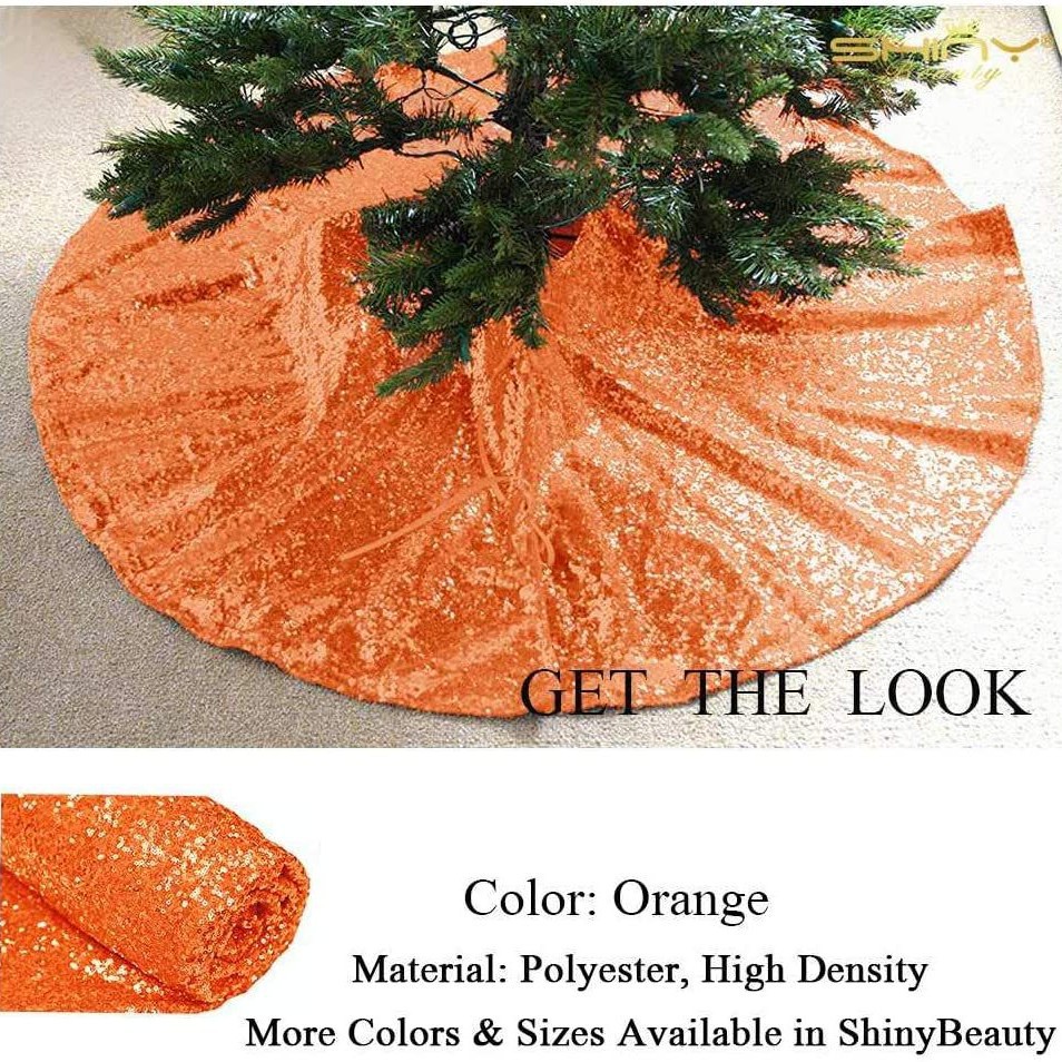 New Christmas decorations sequined Christmas tree skirt Christmas tree decoration embroidered tree skirt Christmas tree decoration
