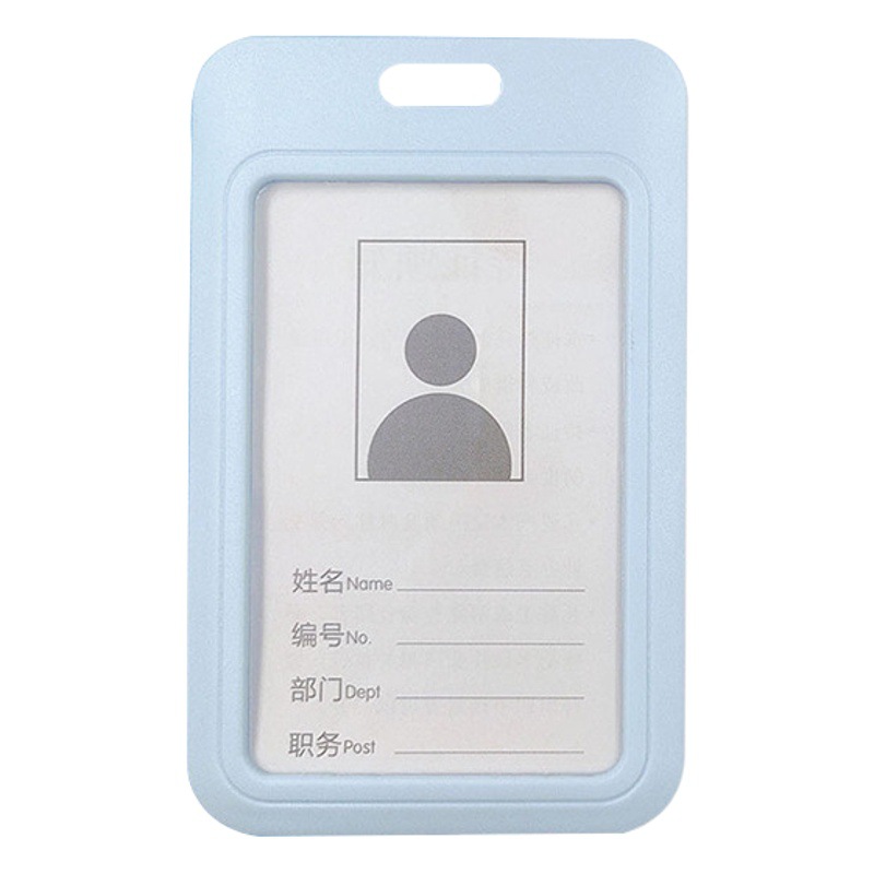 Abs Sliding Card Holder Student Name Badge Work Permit Push Plastic Card Holder Supports Personalized Custom Printing Logo