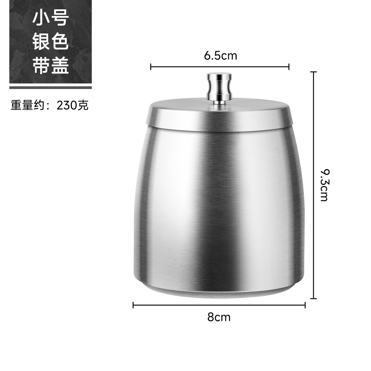 Picture of Wholesale titanium-plated stainless steel ashtray with lid thickened and raised anti-fly ash Internet cafe bar KTV office laser