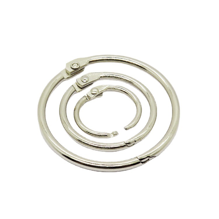 Picture of Spot direct supply metal book ring activity opening card ring photo album binding ring store jewelry hanging Ring Ring tag card ring