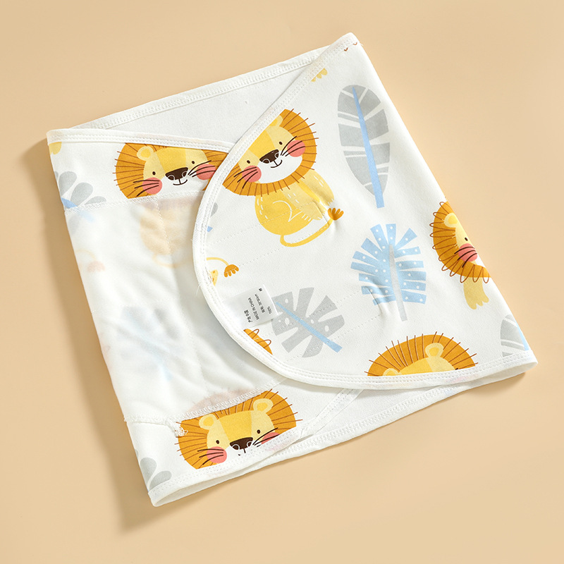 Picture of Baby Anti-Scare Sleeping Bag Spring Autumn and Winter Pure Cotton Newborn Baby Swaddling Towel Wrapping Towel Anti-Scare Sleeping Bag Artifact