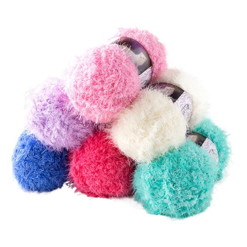 400 g/lot super soft plush mink faux fur mohair wool cashmere yarn for DIY
