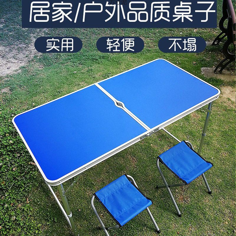 Outdoor Foldableing Table Night Market Stall Foldableing Table and Chairs Portable Home Foldableing Table Simple Camping Style Table and Chairs