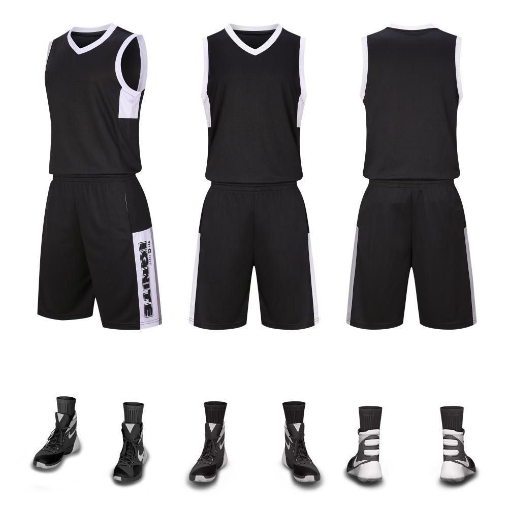 Picture of Sports Basketball Uniform Set for Adults and Kidsren, Same Style Training Uniform Wholesale Group Purchase, Printable Printing and Printing Number A1015 #