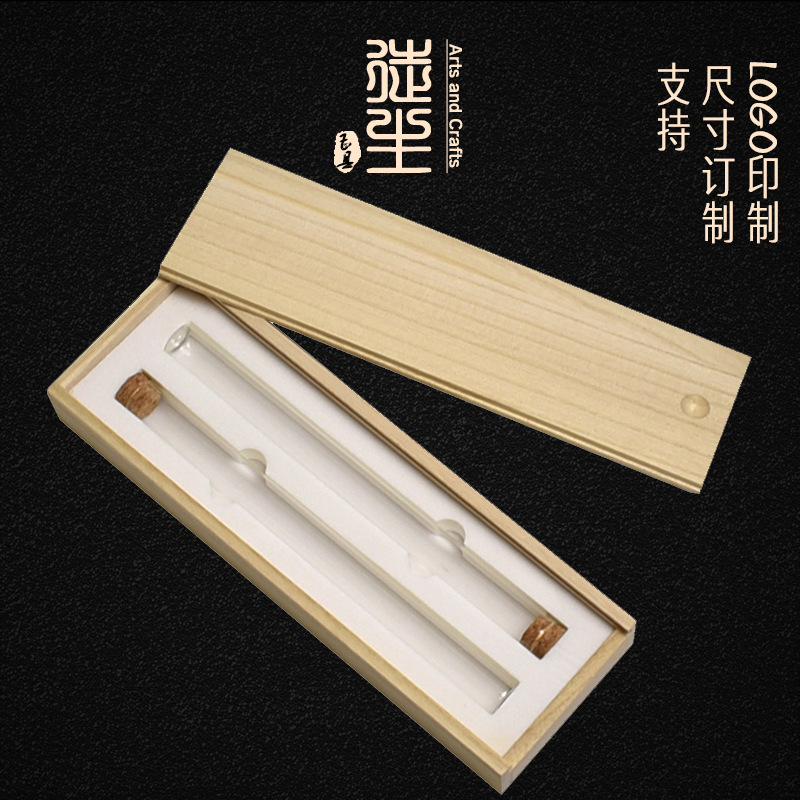High-grade line incense packaging wooden box wholesale 5g 10g 20g incense tube storage wooden box incense wooden gift box production