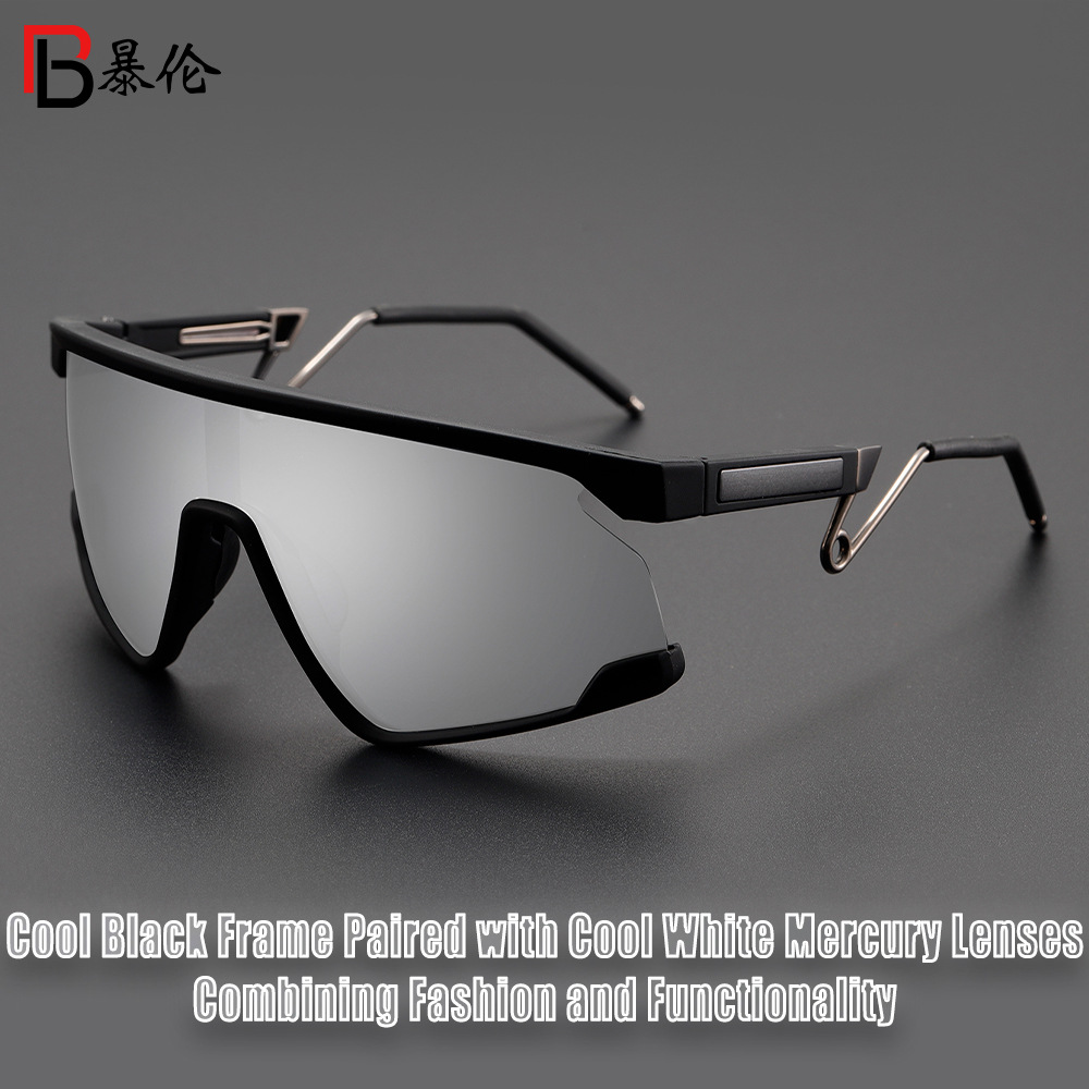 Cross-border Personalized Outdoor Mountaineering Eye Protection Metal Frame Sports Mirror Mountain Bike Off-road Sand-proof Riding Glasses