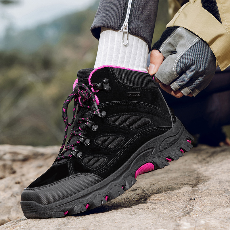Cross-Border Foreign Trade Outdoor Hiking Shoes for Couples, Casual Shoes for Men, Summer High-Top Shoes, Running Sports Hiking Shoes for Women, Wholesale