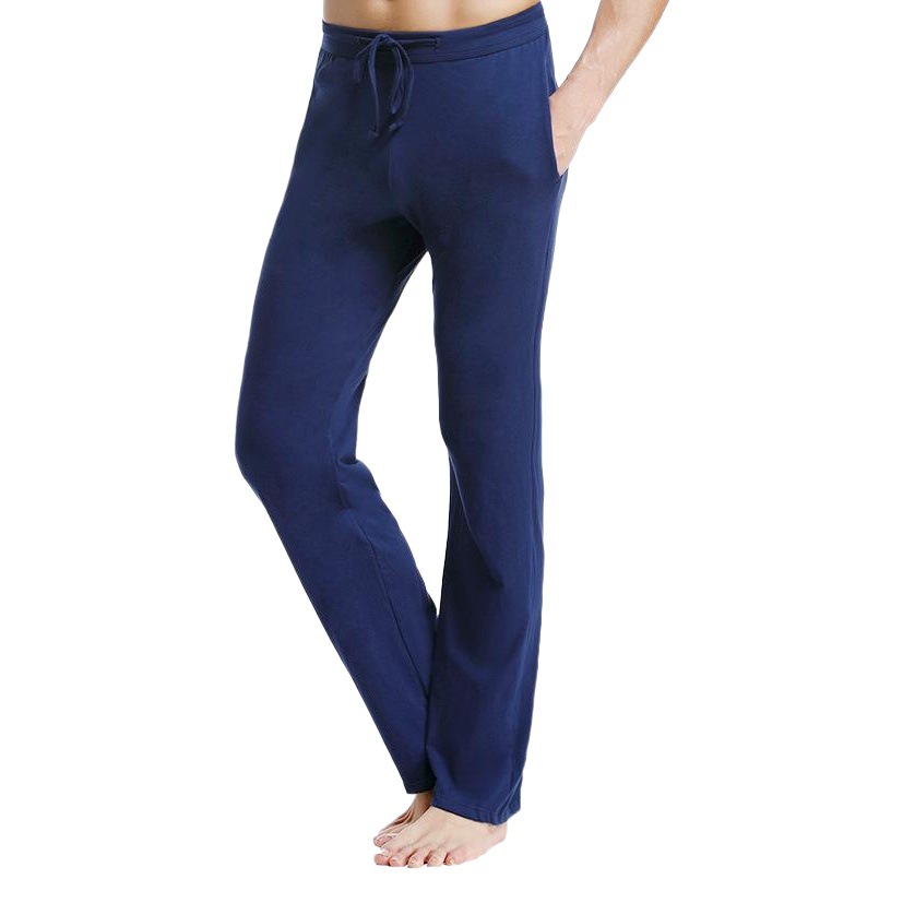 Spring and Autumn Men's Cotton Pajama Pants Cotton Loose Solid Color Thin Slim-Fit Men's Home Pants plus size Sports Yoga Pants