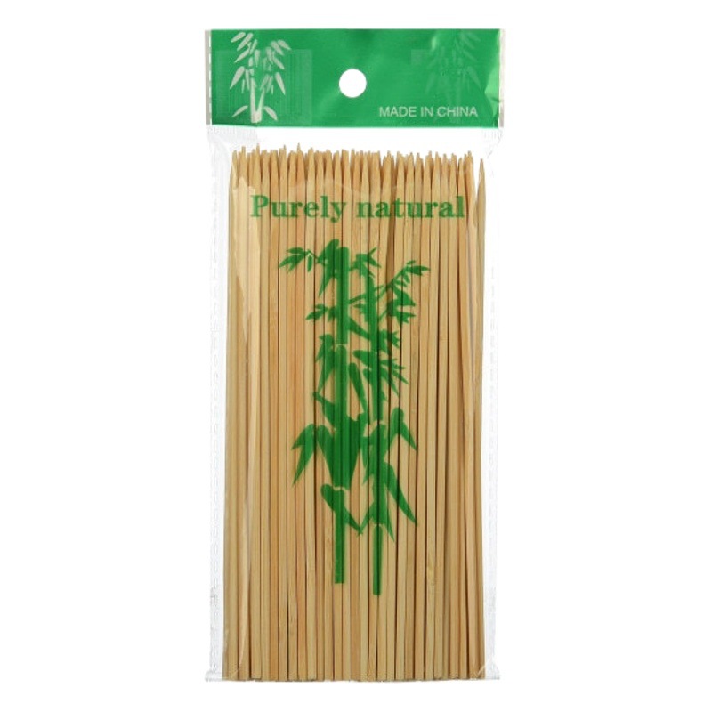 Bamboo stick 4.0mm * 18/20/25/30/35/40/45/50cm barbecue stick large meat gluten string bamboo stick
