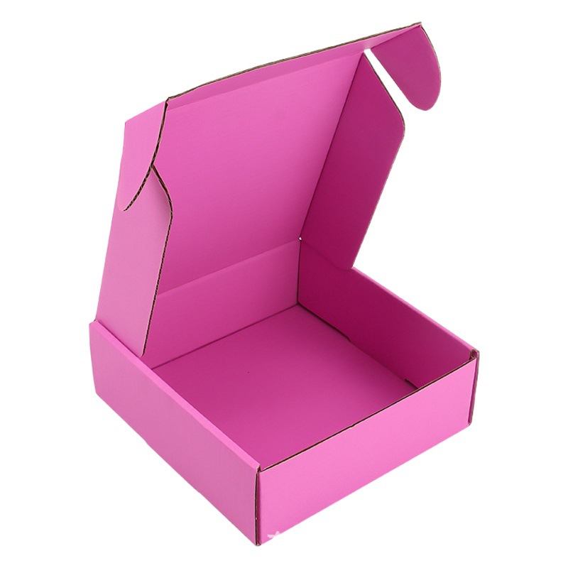 Sakura Pink Airplane Box Large Express Box Packaging Box Colorful Pink Printable Logo Extra Hard Cardboard Box Thickeneded Three Layers