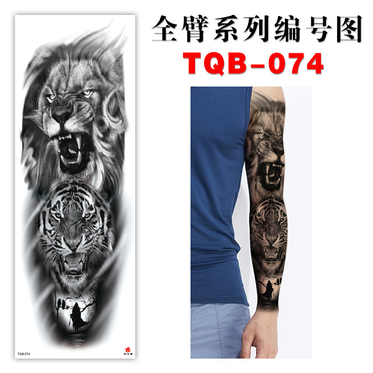 Manufacturer Spot Wholesale Full Arm Tattoo Stickers Waterproof Tattoo Stickers Long-Lasting Waterproof Large Flower Arm Tattoo Stickers Tattoo