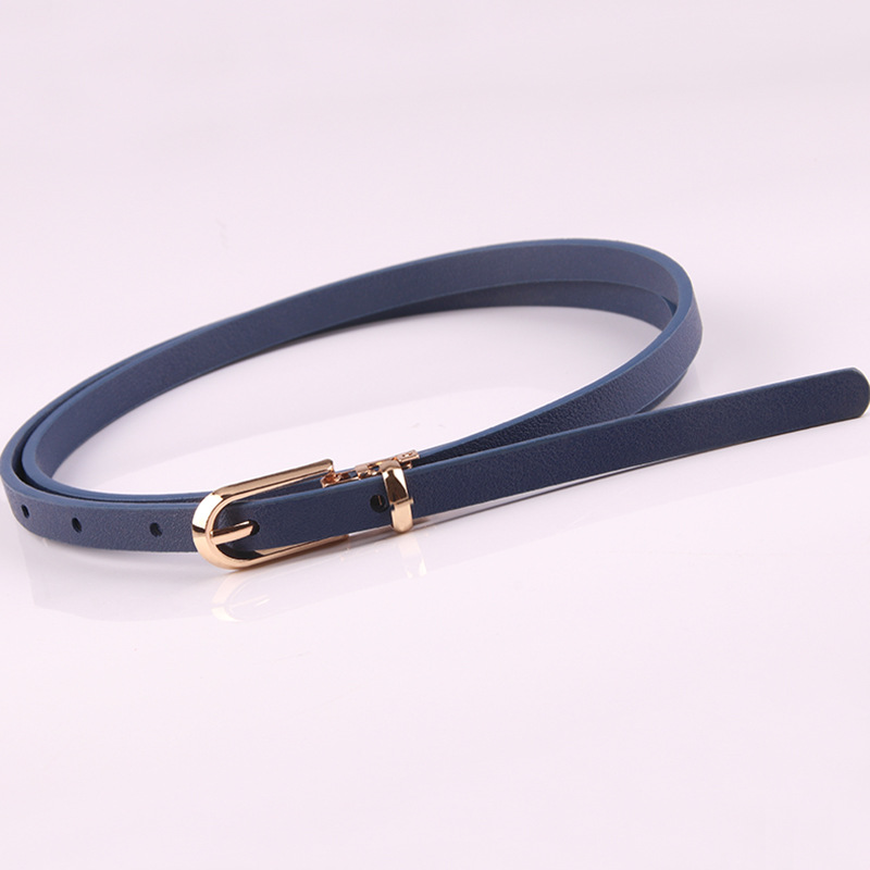 Picture of New Multicolor Decorative dress with Sweater Thin Belt Women's All-match Pin Buckle PU Small Belt Korean Style Trouser Belt