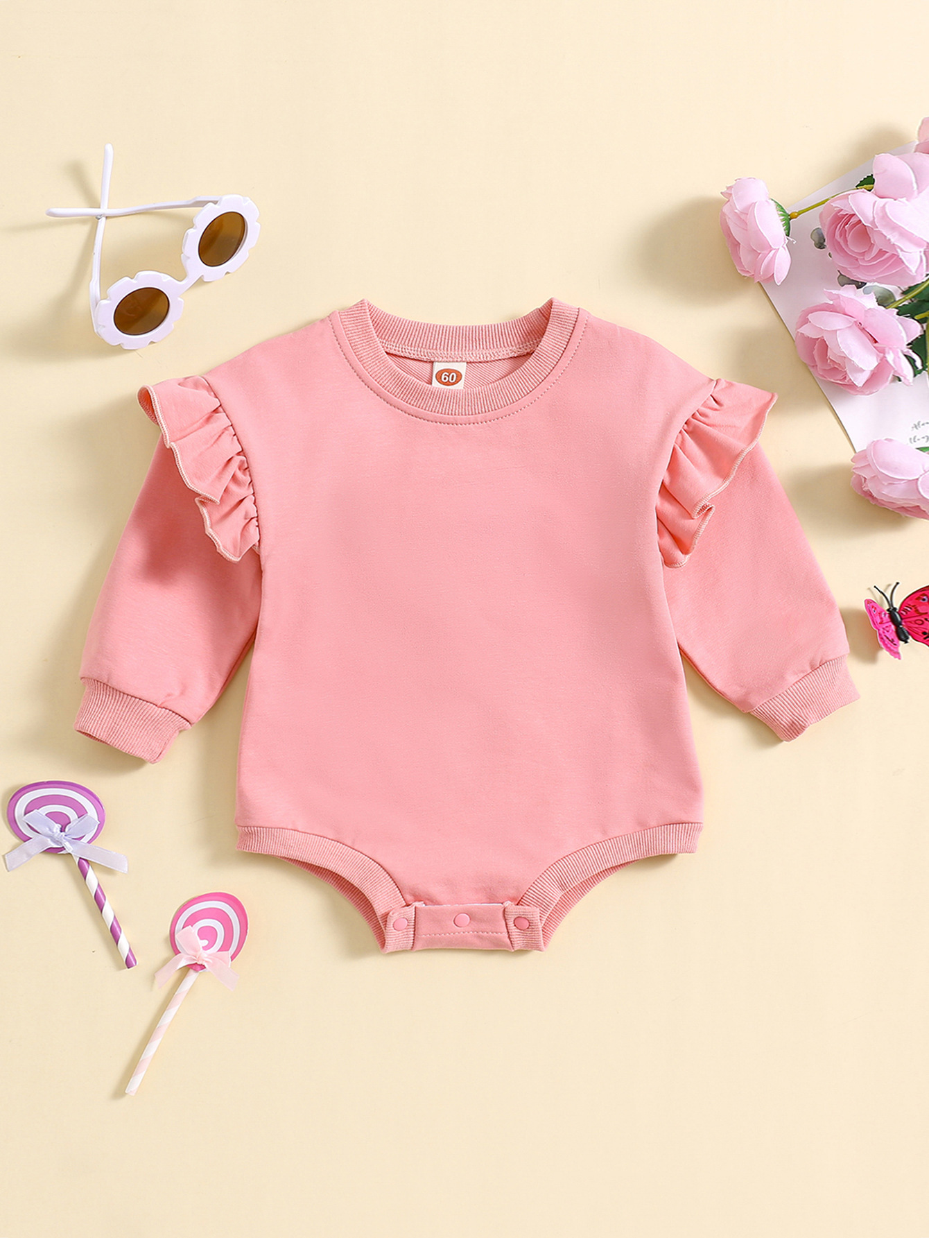 Picture of in stock autumn and winter new Amazon independent station ins hot high quality sweet wood ear small sweater long sleeve