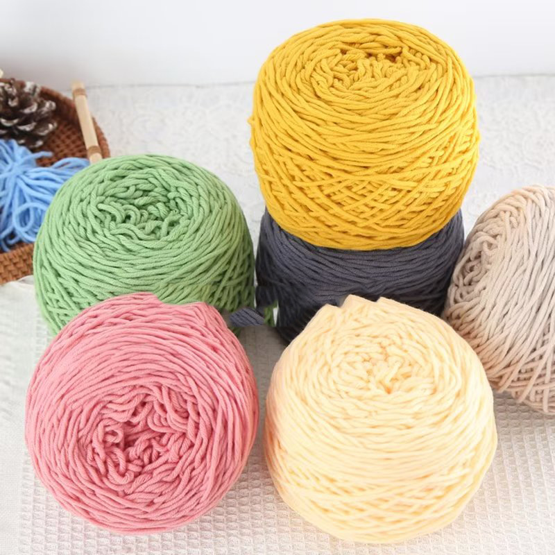 8 strands of lover cotton thread coarse wool group hand woven scarf thread acrylic thread handmade diy scarf poking embroidery material