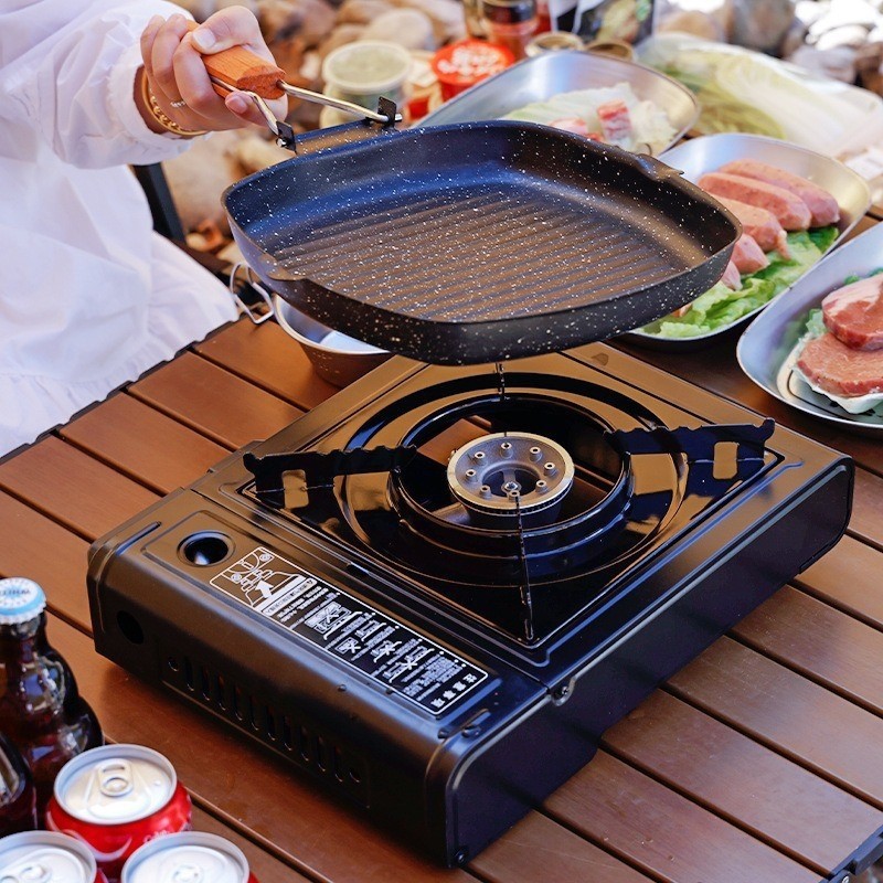 Cross-Border Camping Cassette Stove Small Gas Tank Portable Outdoor Picnic Stove Household Picnic Gas Stove Gas Stove