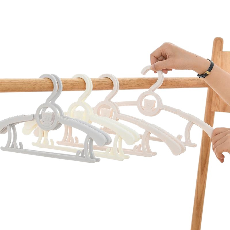 Picture of 2768 Children's Clothes Hanger Children's Baby Newborn Baby Household Retractable Clothes Rack Clothes Hanger