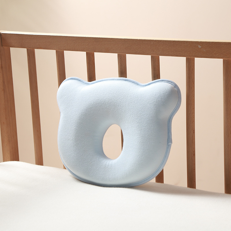 Picture of Special Baby Washable Silicone Pillow 0-1 Years Old Auxiliary Round Head Four-Season Universal Memory Foam Baby Shaping Pillow