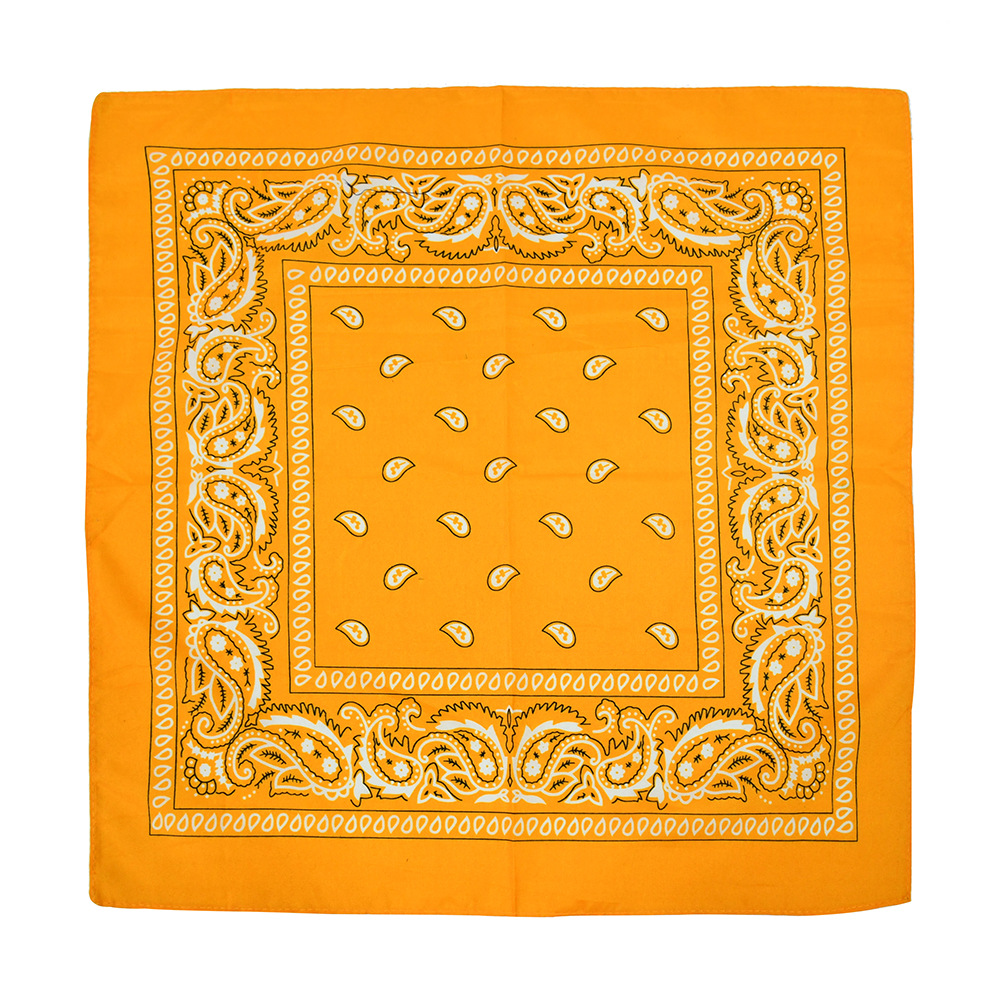 Picture of Factory direct supply in stock polyester square paisley scarf wholesale hip hop hip hop riding cashew flower scarf