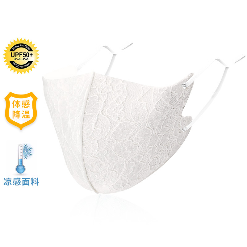 Picture of Composite Lace Mask, Breathable Lace, Adjustable Amazon Cloth Mask, Sun Protection, Windproof, Dustproof, Warm Mask