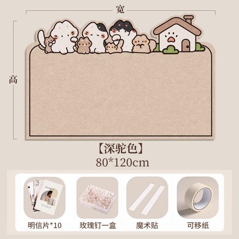 Picture of Photo wall felt wall stickers felt board display wall creative photo album wall wall decoration cork wall board honor wall photo
