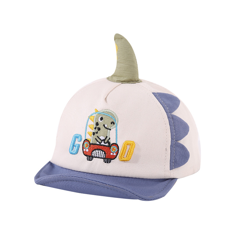 Picture of Baby hat spring and autumn male baby peaked cap cute cartoon spring thin boy soft brim children baseball cap