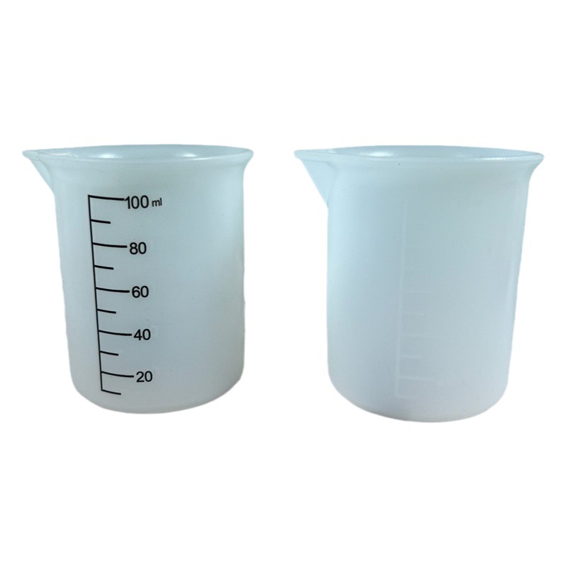 Picture of Fat Girl epoxy mold 100ml printing Silicone Measuring Cup mold 100ml disposable scale measuring cup epoxy