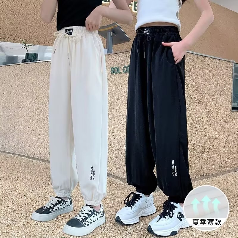Girls' Anti-mosquito Pants Summer Thin 2024 New Summer Loose Children's Sports Pants Large Children's Trousers Wholesale