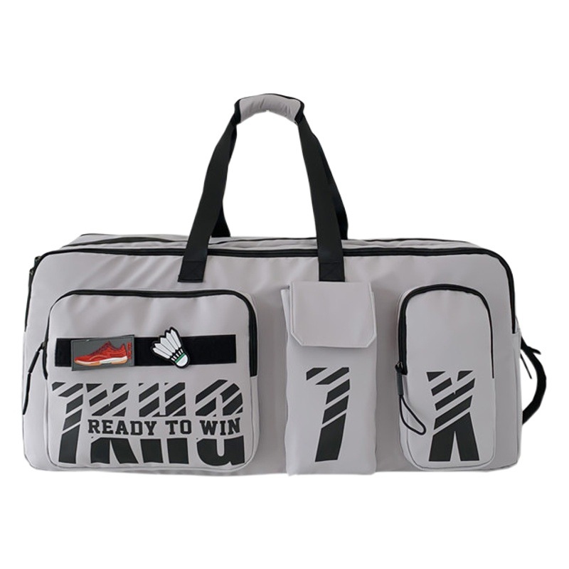 Picture of New badminton bag shoulder rectangular bag generous bag large capacity portable tennis bag men and women sports fitness