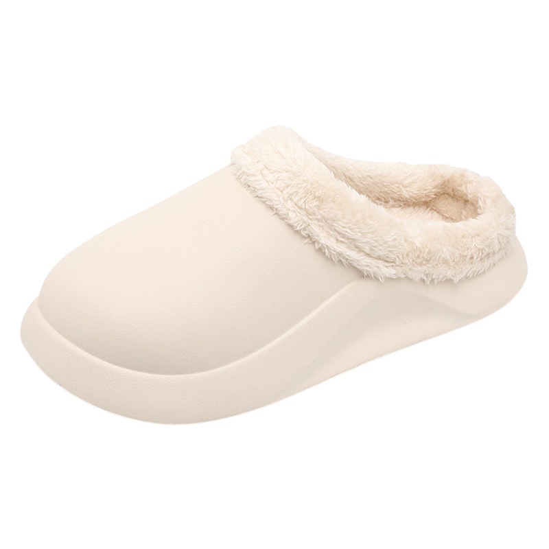 Autumn and winter new casual outdoor cotton slippers cross-border plus size warm lightweight cotton slippers