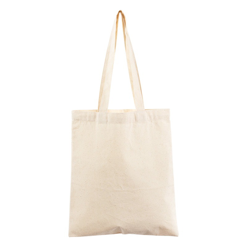 Thin Blank Ready-Made Portable Canvas Bag Wholesale Single Shoulder Cotton Bag Customized High-End Cultural and Creative Packaging Handbag