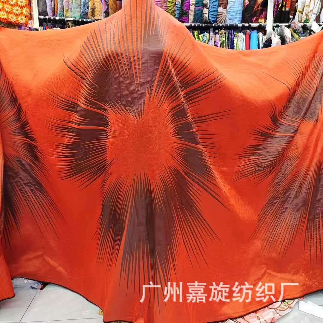 Retro Yarn-Dyed Ray Fireworks Contrasting Jacquard Middle Eastern Style Fashionable Women's Dress Fabric African Lace
