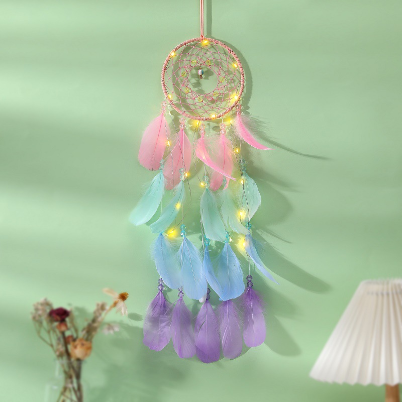Fresh Girl's Dream Catcher Air Nightlight Hanging Ornaments Christmas Girlfriend Gift Decoration Pendant Dream Catcher Hanging Ornaments