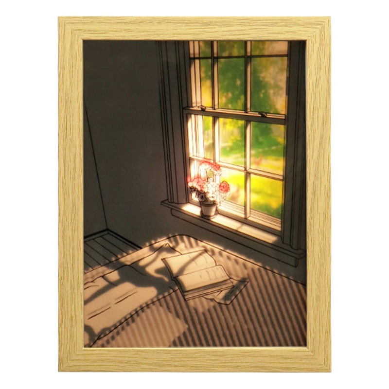 Lighting Painting Cat Creative Ornaments Christmas Crayon Small New Cute Juvenile Sketch Incantation Back to War Lighting Painting Hanging