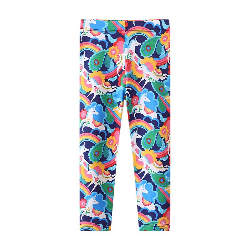 Picture of 2025 Spring Girls Leggings Cartoon Unicorn Digital Print New Children's Pants Wholesale Distribution