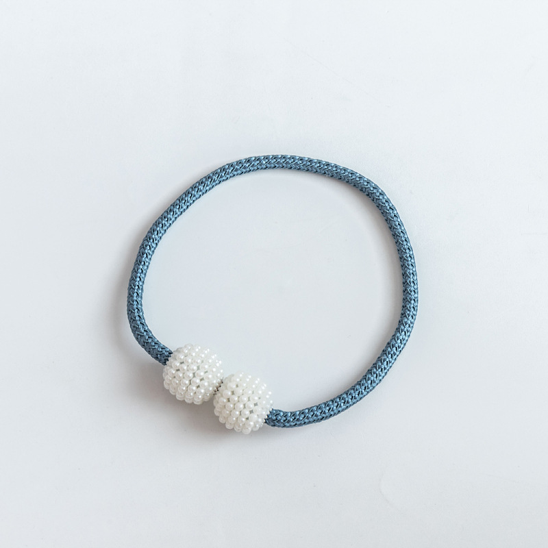 Picture of Curtain Tiebacks Wholesale Cross-Border No-Drill Large Pearl Magnetic Curtain Tiebacks Curtain Buckle Straps Curtain Accessories
