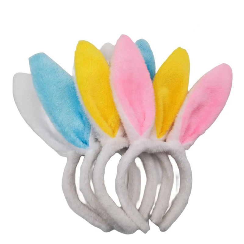 Picture of Easter Bunny Ears Headband Sequined Easter Bunny Plush Bunny Girl Small Animal Headband Props
