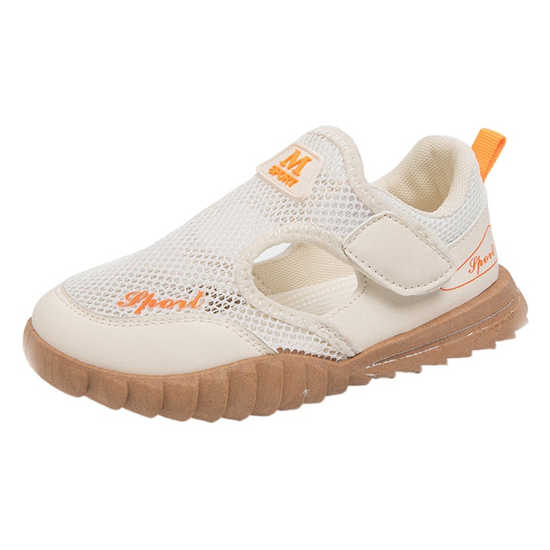 Children's Sandals New Girls Breathable Mesh Soft Bottom Beach Shoes Boys Students Basketball Shoes Girls Korean Casual