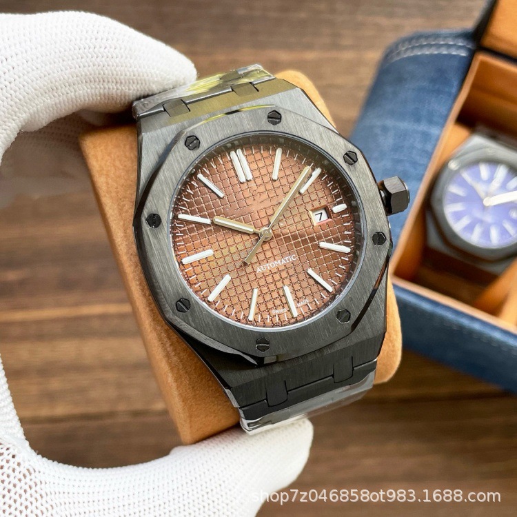 Picture of Cross-Border A-P Royal Oak Men's Fully Automatic Mechanical Watch 15400-15500 Series with Luminous Waterproof Watch