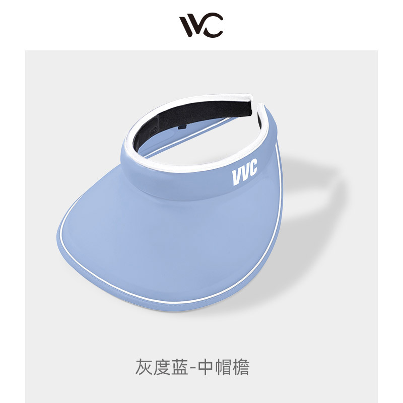 Picture of VVC sunscreen cap summer sports anti-ultraviolet large brim sun hat adult men and women outdoor empty top sun hat