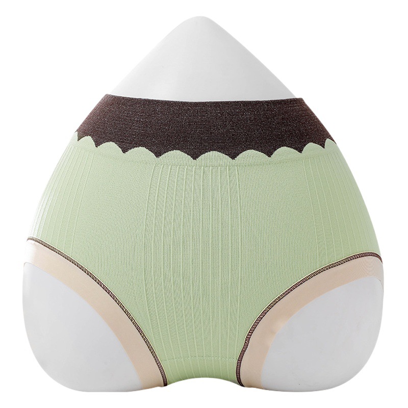 Japanese Seamless Large Size Underwear High Elastic Seamless Pure Cotton Crotch Breathable Sexy High Waist Hip-lifting Comfortable Women's Briefs