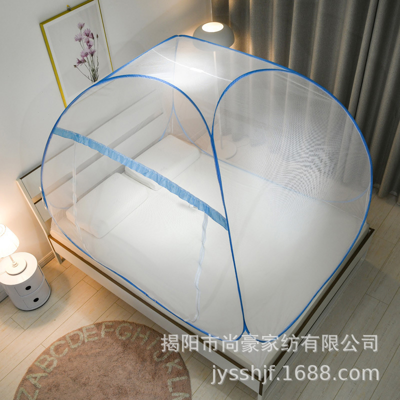 Picture of Yurt mosquito net installation-free foldable household 1.8M1.5M1.2M single door double door zipper foreign trade batch