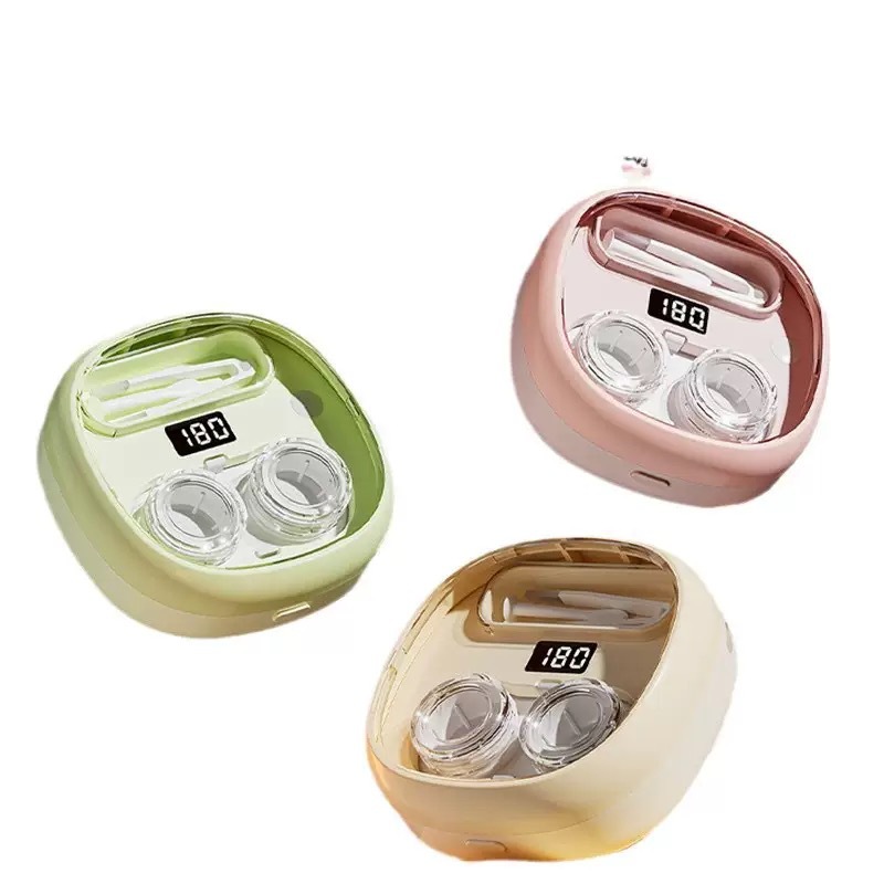 Picture of New simple high-end contact lens washer beauty pupil washer charging vibration cleaning double box A303