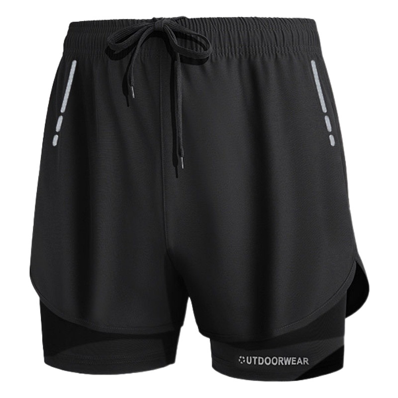 Men's swimming trunks swimming goggles swimming cap three-piece wholesale anti-embarrassment beach pants swimming trunks men's swimming suit equipment