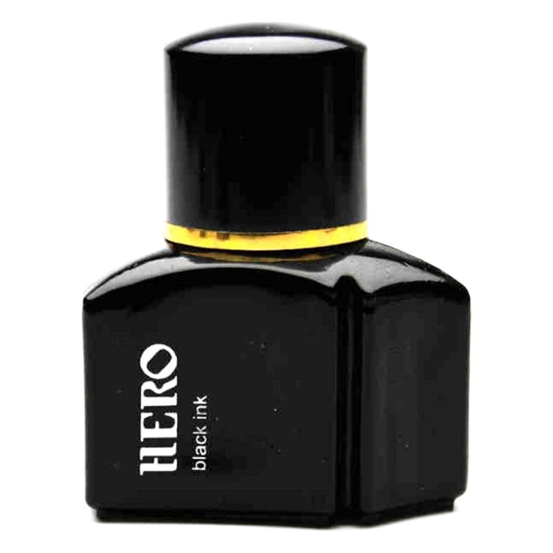 Hero 200 Blue Black 400 Black Ink 25ml Non-Carbon Non-Blocking Pen Ink Dye for Office Use